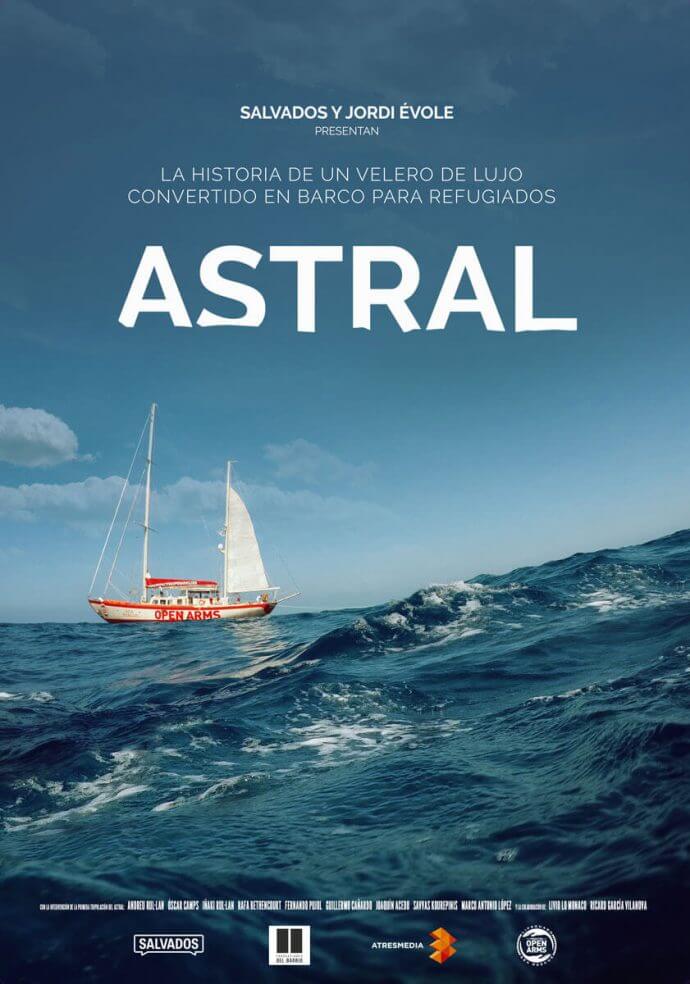 Cartel del documental Astral hecho por Proactiva Open Arms.